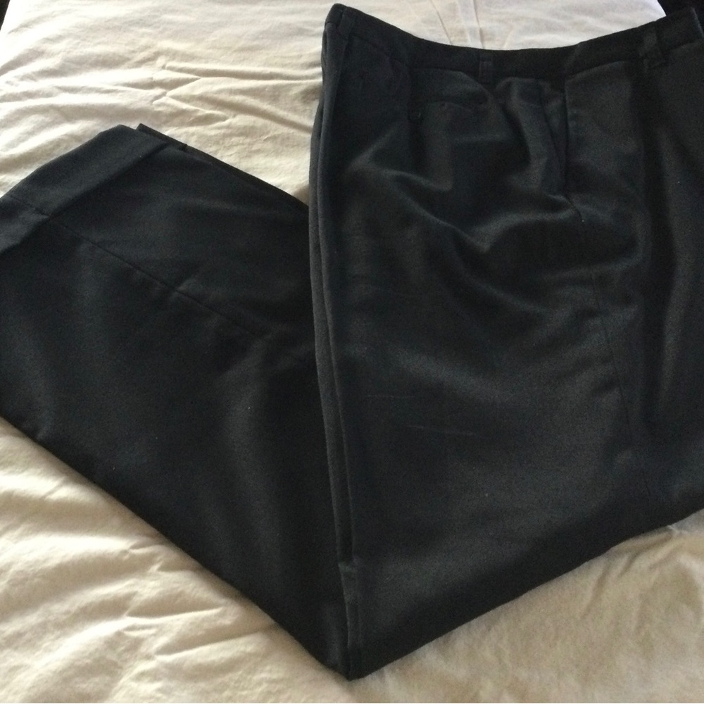Black lined paradox slacks